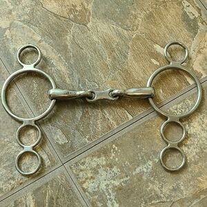 5" Korsteel French Link 3-Ring Elevator Continental Gag Bit